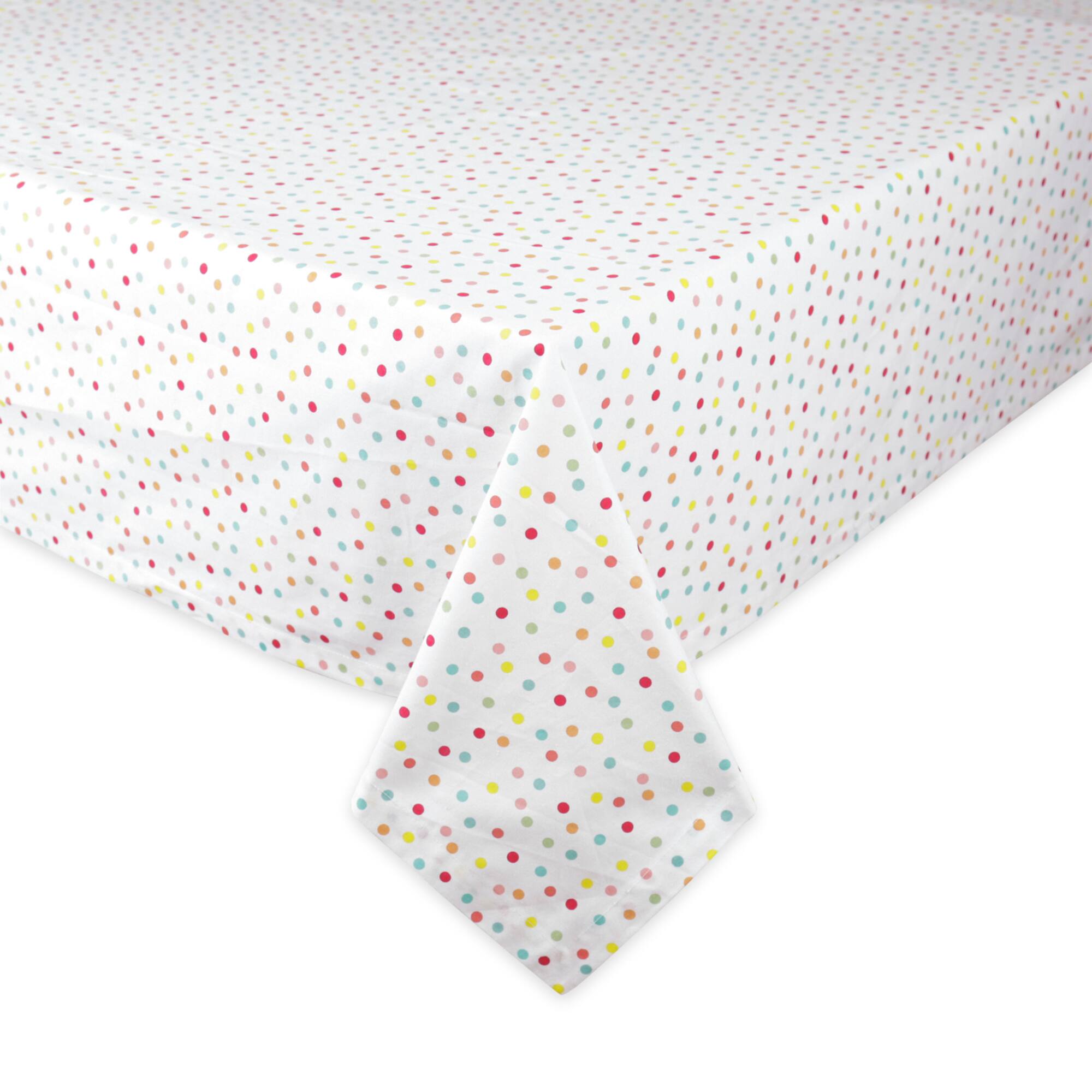 Multi Polka Dots Print Tablecloth 52" x 52"
